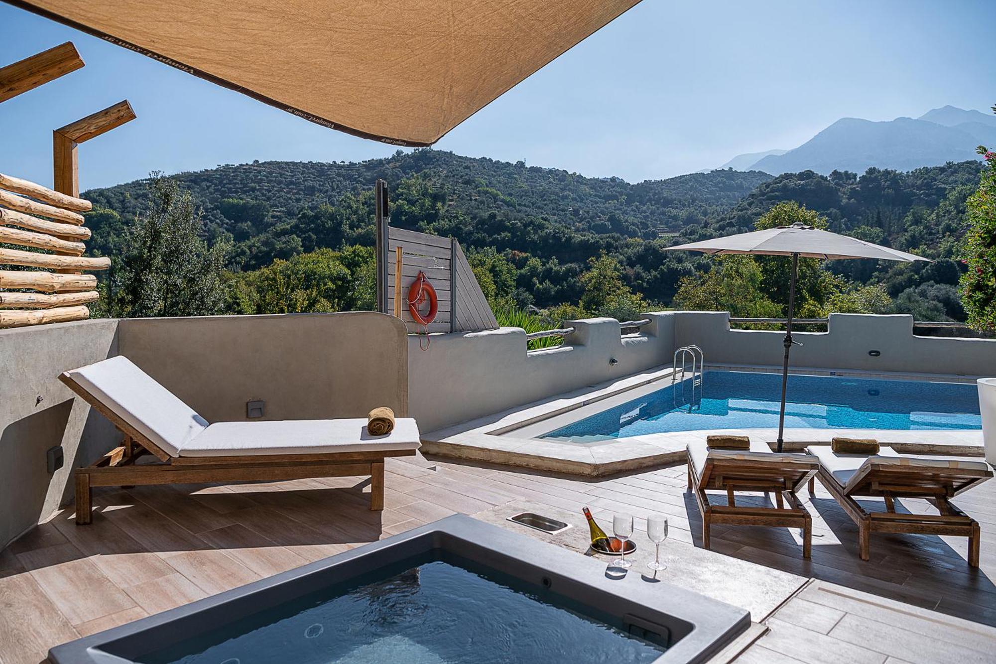 Verekinthos Villas - Pool, Hot Tub, Bbq, Kids Playground, Stunning Mountain Views Yerolákkos Buitenkant foto